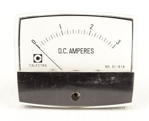 Vintage Calectro Precision Meter Model D1-918  DC Amperes 0-3