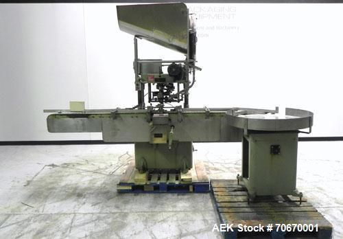 Used- resina model s-30 automatic single head chuck capper capable of speeds up for sale