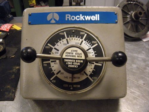 ROCKWELL DRILL PRESS 15&#034; drill PART - Variable Speed FACE PLATE  - 15&#034;