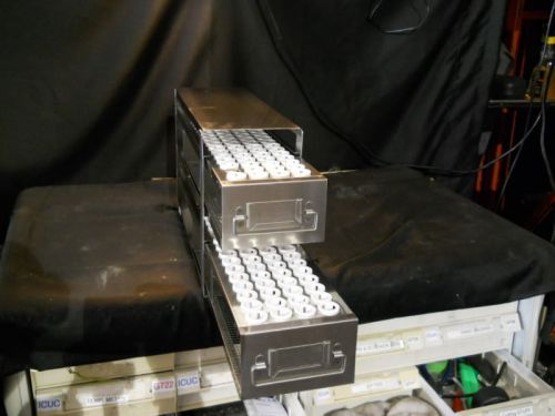 Stainless steel Cryogenic Freezer Drawer Rack for 15mL Tubes 120 Tube