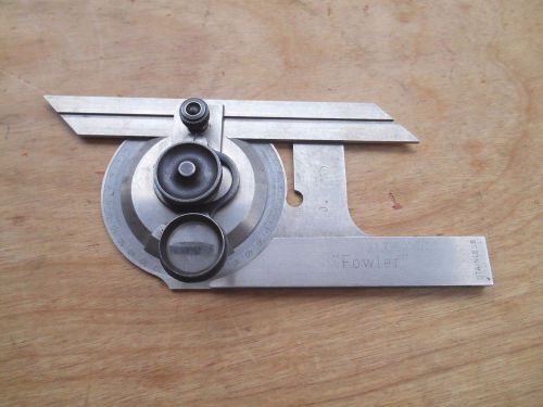 FOWLER UNIVERSAL DIAL PROTRACTOR WITH 5 1/2&#034;  BLADE