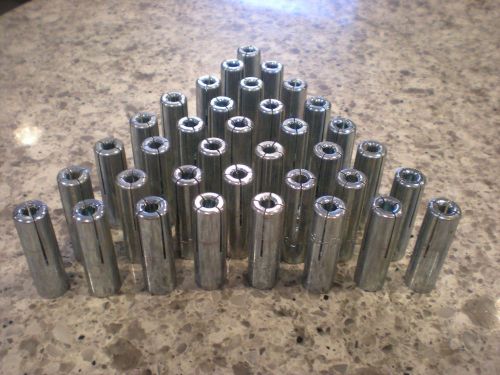 Red head anchor rl-38 zinc plated steel 5/8&#034; non-flange lot - 36 for sale