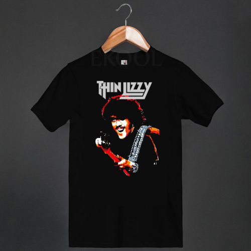 Thin Lizzy Drink WIll Flow Graphic T-Shirt Rock Band Merch Skid Row
