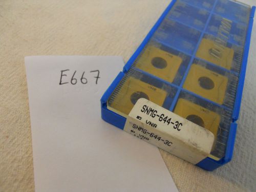 5 NEW VALENITE SNMG 644-3C CARBIDE INSERTS. GRADE: VN8.  {E667}