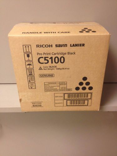 GENUINE RICOH Savin Lanier PRO C5100 BLACK TONER EDP Code 828350 FACTORY SEALED