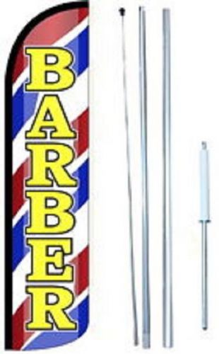Barber  Windless  Swooper Flag With Complete Hybrid Pole set
