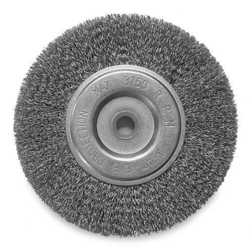 Hot max 26082 6-inch by 1/2-inch coarse wire, 1/2-inch arbor crimped wire wheel for sale