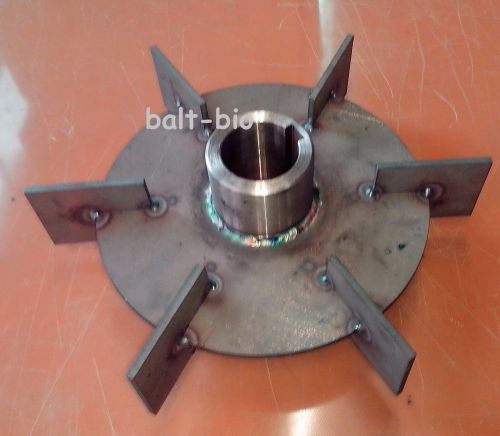NEW STAINLESS STEEL MIXING AGITATOR IMPELLER RUSTON STYLE  BLADES 250mm 9.84&#039;&#039;
