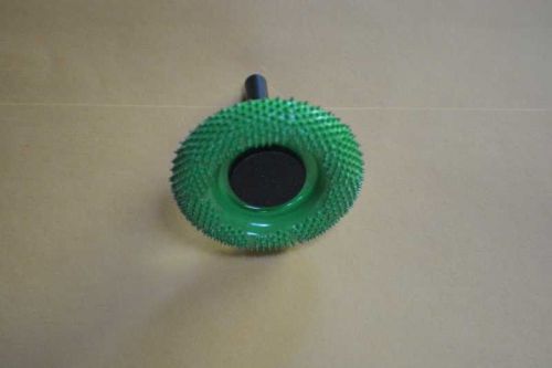 2&#034; Doughnut Wheel &#034;Round Face&#034; DW270 Green Coarse - Adapter included 1/4&#034; shaft