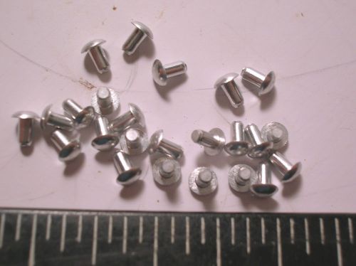 ALUMINUM SOLID RIVETS ROUND HEAD TIGHT 1/16&#034; SHAFT  X 1/8&#034; LONG 9.3 oz PACKET