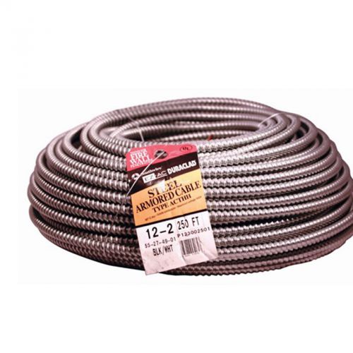 250-ft 12/2 steel power distributor 2 conductors aluminum bond wire bx cable for sale