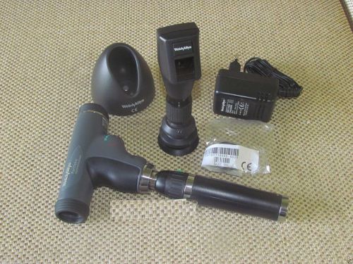 Welch allyn 3.5v retinoscope panoptic ophthalmoscope &amp; li-ion handle set # 18322 for sale