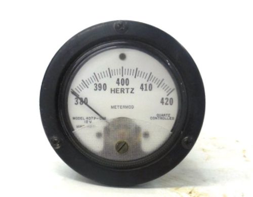 METERMOD FREQUENCY GAUGE 407P-035, 12V, MMI-9871,380-420 Hz, QUARTS CONTROLLED