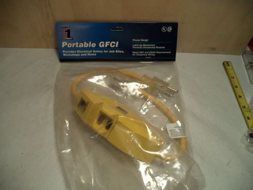 (1x) Power-One First - Portable GFCI - P/N 5YL47 2&#039; GFCI CORD SET W/LED