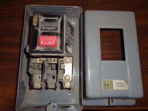Square d - start - stop push button electrical box for sale