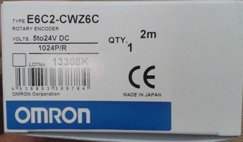 1PC OMRON  rotary encoder E6C2-CWZ6C 1024P/R 5-24V DC 2m  NEW In Box