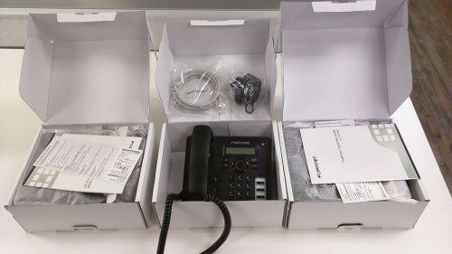 Brand new set of 3 fortinet fortifone fon-260i ip phone voip speakerphone desk for sale