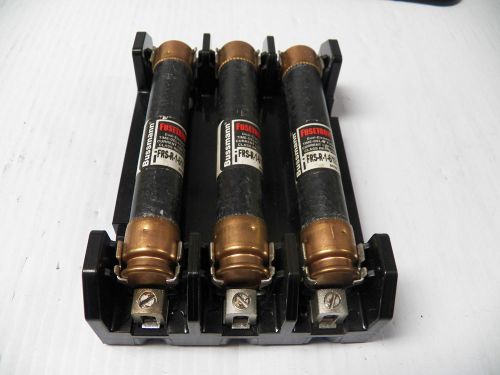 Marathon fuse holder w/fuses 6f30a3b frs-r-1-6/10 600v 30a 30 a amp 3pole for sale