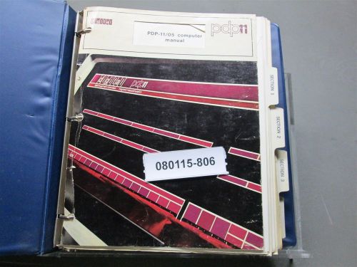 Digital PDP-11/05 Computer Training Manual 1972