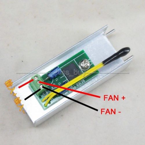 Dc 12v 1a automatic pc cpu fan temperature control speed controller thermostat for sale