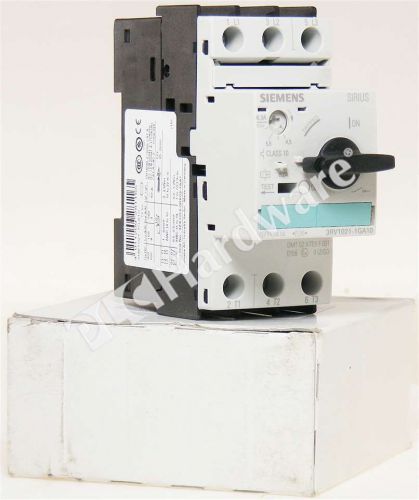 New Siemens 3RV1021-1GA10 3RV1 021-1GA10 Circuit Breaker 3-Pole 4.5-6.3A