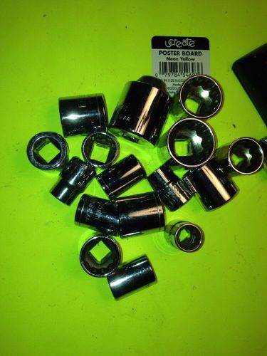 Misc Tool Lot Craftsman Evolv Fractional And Metric Sockets