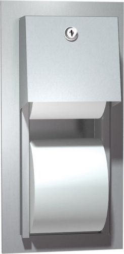 American Specialties Recessed Dual Roll Toilet Tissue Dispenser