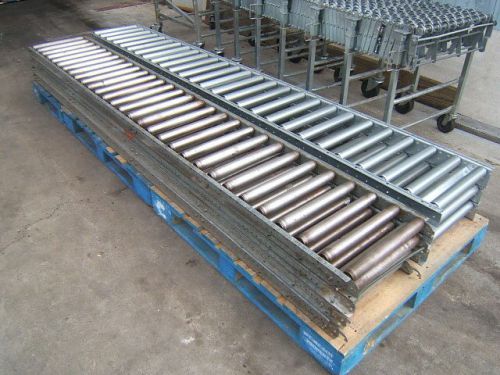 7 sections 10&#039; Heavy Duty Straight Steel Roller Conveyor Rapistan Unex