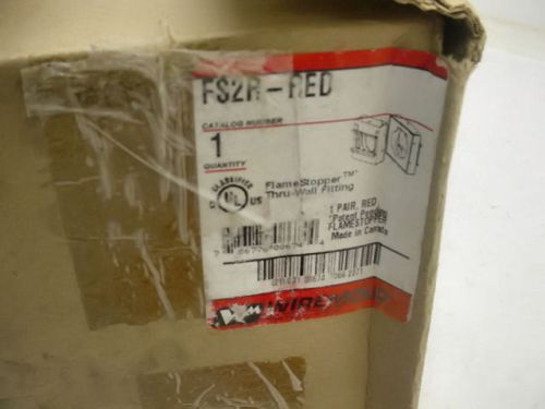 Legrand wiremold fs2r-red 2&#034; thru wall fitting conduit emt nib new for sale