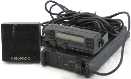 Kenwood VHF FM Transceiver w/ KRK-2 To Control Head &amp; Speaker Untested