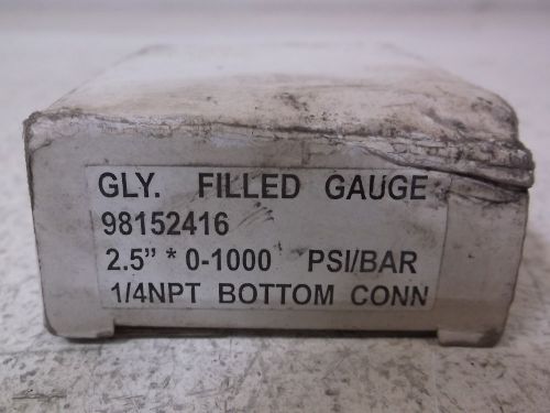 98152416 GLYCERIN FILLED GAUGE *NEW IN A BOX*