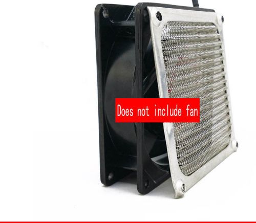 1pc 90mm x 90mm anodized aluminum fan filter guard silver dustproof for 9cm fan for sale