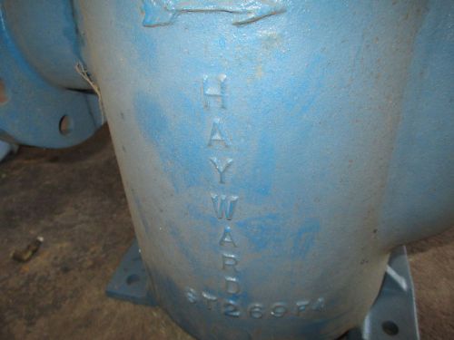 HAYWARD Cast iron simplex strainer  Model # 72 4&#034;