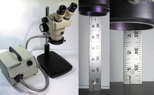 NIKON SMZ1 STEREOZOOM MICROSCOPE SMZ-1 &amp; 0.5X LENS &amp; FIBER OPTIC RINGLIGHT