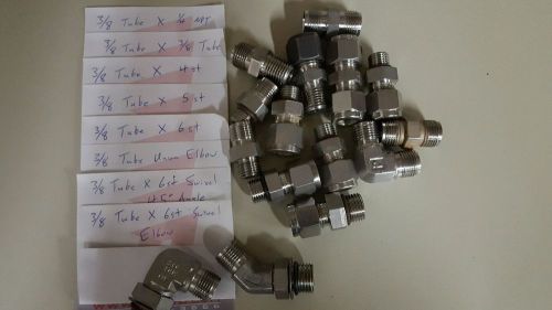 LOT of swagelok parker 3/8 fittings cng misc