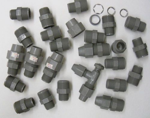 27+ Piece QC54T Male Female Adapters Couplings Pipe RV Pieces Plumbing Lot Q