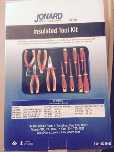 New 11pc jonard tk-110ins insulated tool set for sale