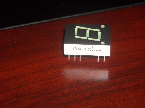 TLG342T  TOSHIBA   7-segment Green LED Display Common Cathode  2 PCS