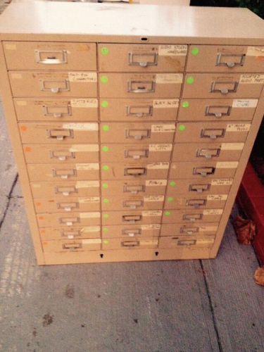 33 Drawer Industrial Metal Storage Parts Organizer Cabinet