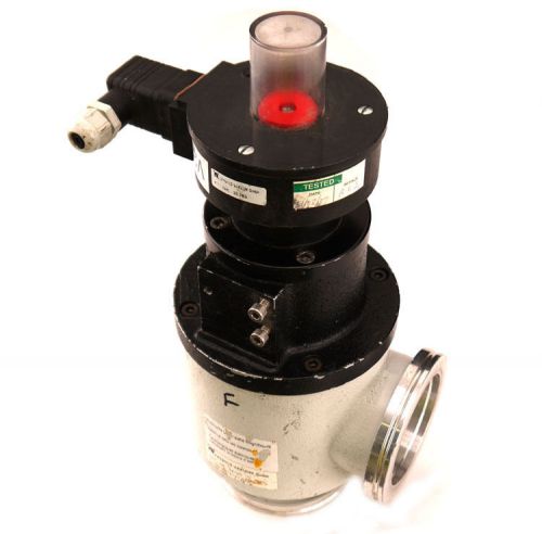 Leybold vakuum 28100 industrial high vacuum solenoid valve w/28785 switch for sale