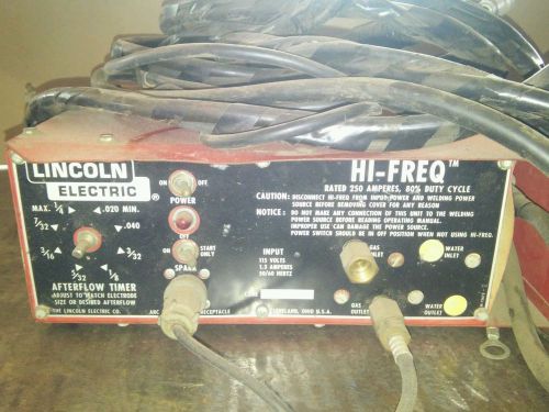 Lincoln HI-FREQ tig welding add on box AC-DC 250 AMP