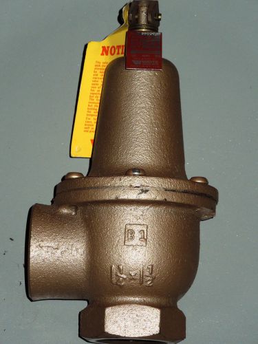 1-1/4&#034; watts model &#039;m&#039;, no. 740  boiler pressure relief valves for sale