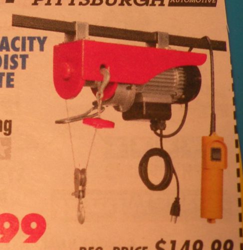 HARBOR FREIGHT COUPON~$70OFF REG PRICE~440LB ELECTRIC HOIST W REMOTE CONTROL B39