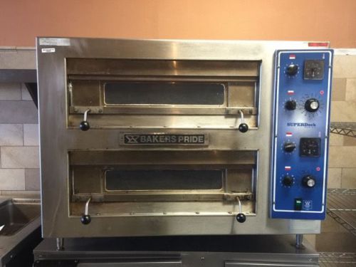 Pizza oven bakers pride superdeck ss, (2) compartment, electric 33h x 42w x 33d for sale