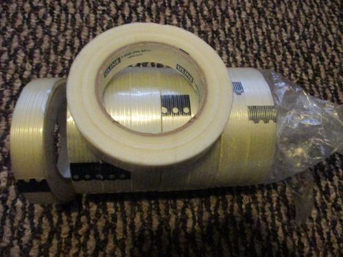 BRAND NEW 9 ROLLS OF ULINE 1&#034; FILAMENT STRAPPING TAPE STRONG TAPE!
