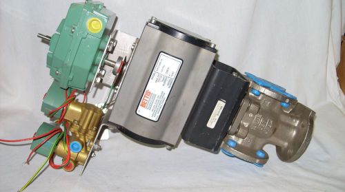 Bettis rpc1000-10 actuator - tufline cf8m valve &amp; asco 8344644 solenoid assembly for sale