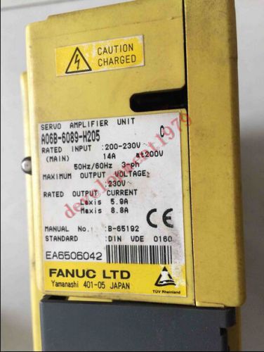 1PC Used Fanuc A06B-6089-H205 Servo Amplifier Tested
