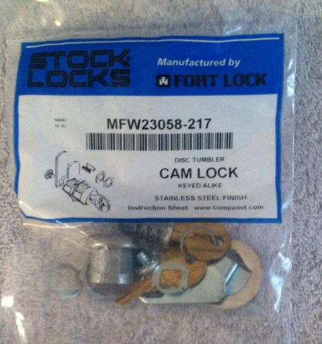 7 pieces stock locks fort lock mfw23058-217 stainless steel cam lock for sale