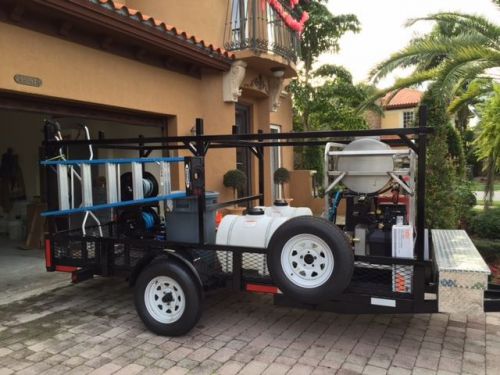 Pressure cleaning unit, trailer mounted, steam, tanks, etc. for sale