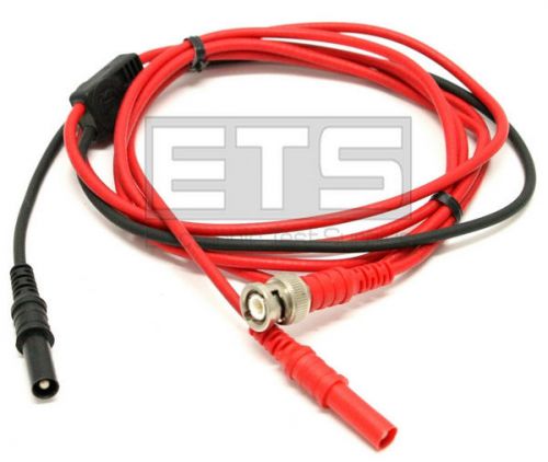 AES Unshrouded Male BNC To 4mm Shrouded Banana Plug Test Lead Cable Assembly 69&#034;